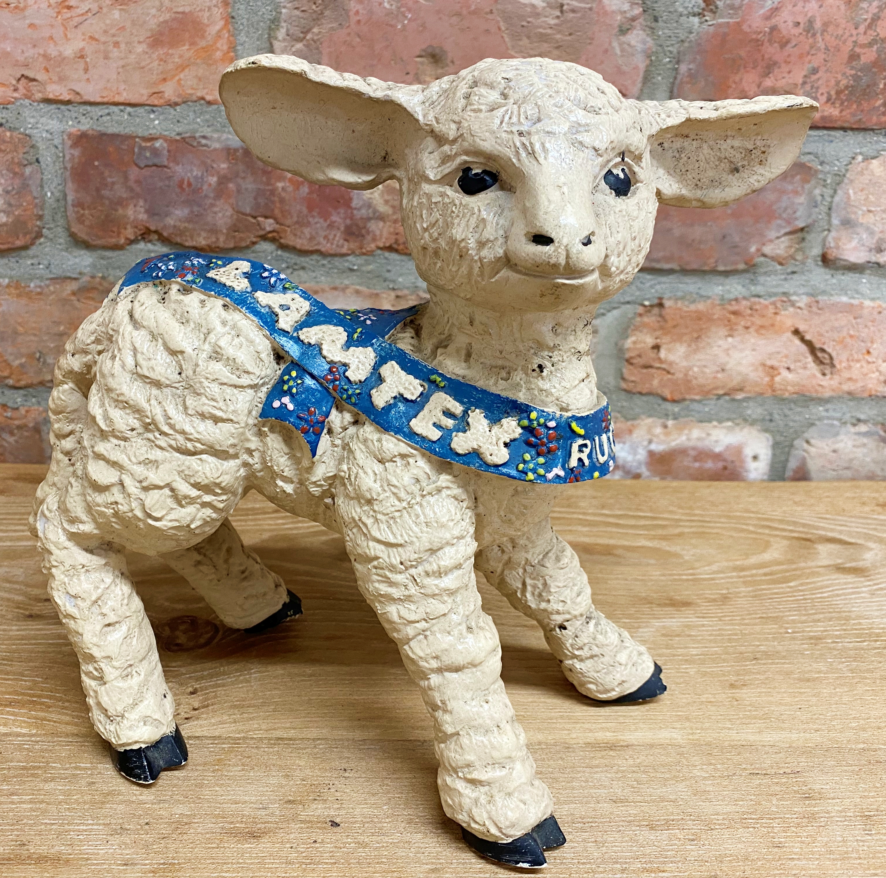 Advertising - Lambtex Rugs, model of a lamb, 24cm high