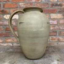 Very large Hillstonia Pottery spouted stoneware jug, H 50cm