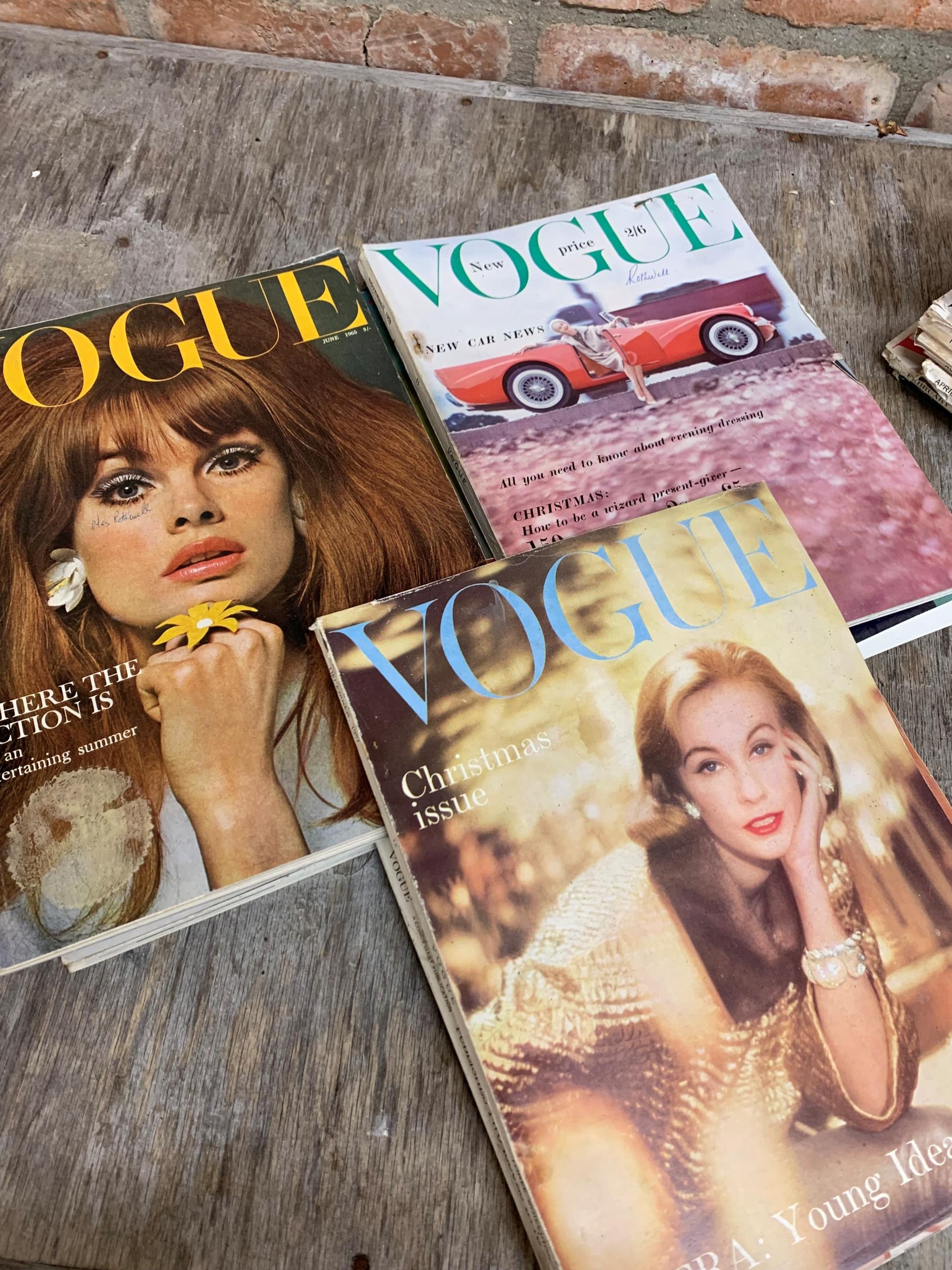 Large collection of 1950's and 1960's Vogue magazines (47) - Image 3 of 5