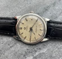 Vintage Omega Automatic Seamaster stainless steel midsize watch, 30mm case, textured dial with