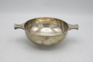 Large Edwardian Scottish silver quaich, maker Brook & Son, Edinburgh 1904, 24cm wide, 10.5oz approx