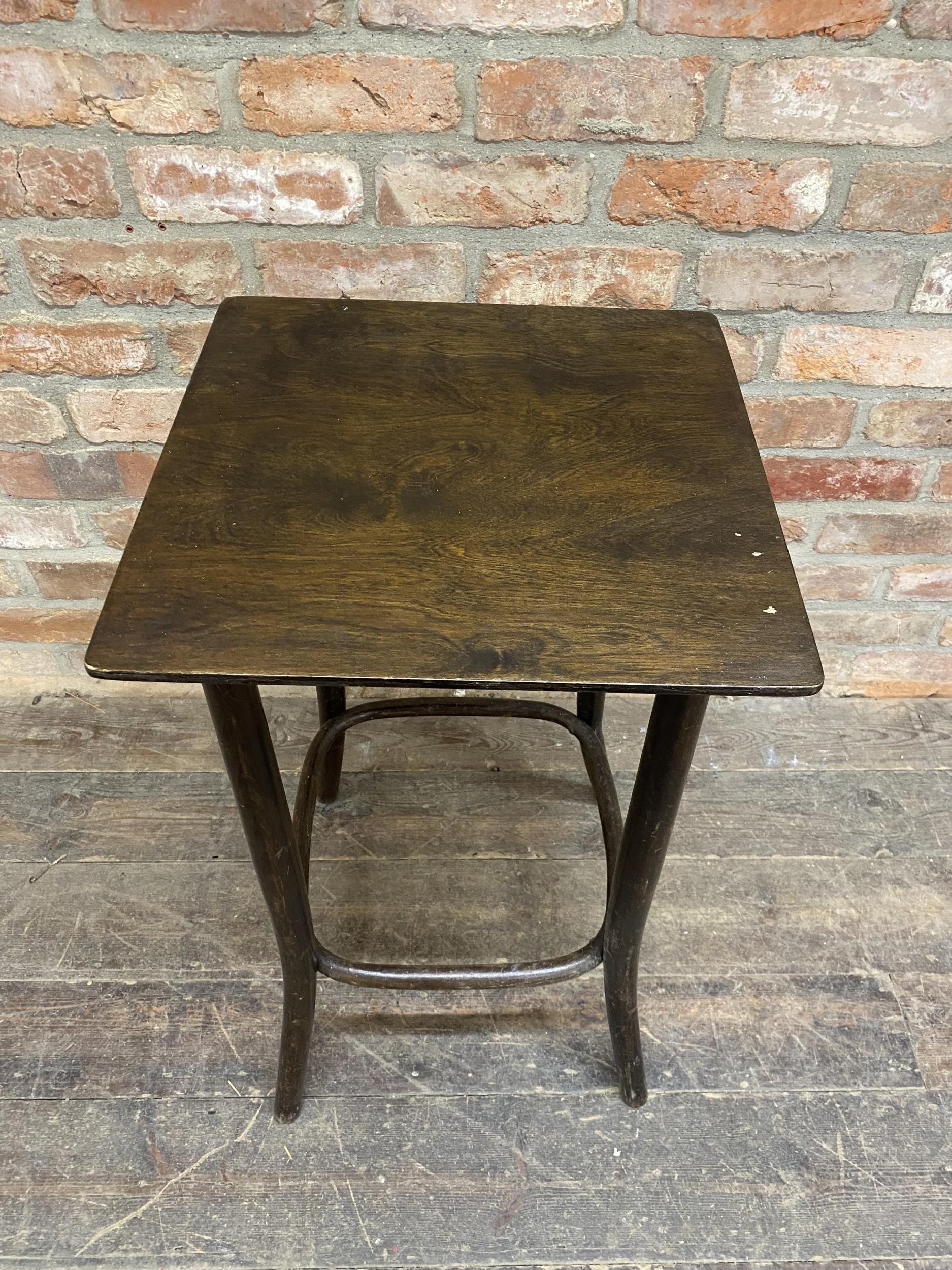 Fischel bentwood bar table or stand, typical bentwod frame, 78 x 43cm - Image 2 of 2