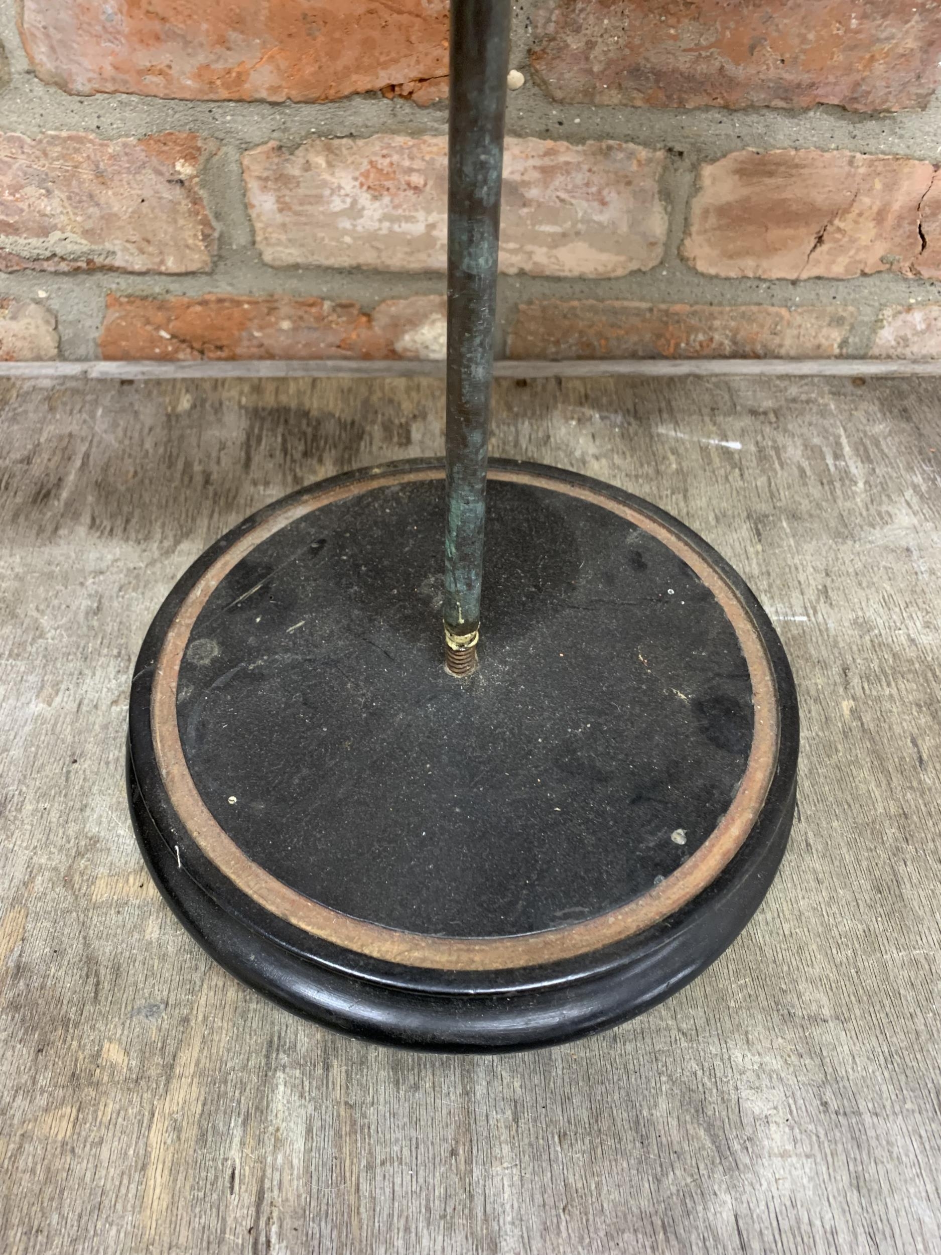 Wonderful antique Folk Art horse head with wooden ears on ebonised circular base, possibly a South - Image 4 of 4