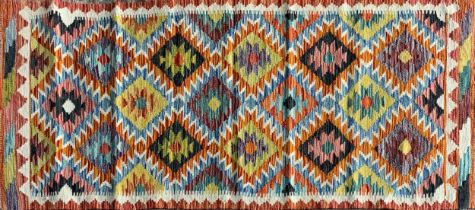 Chobi Kilim runner, 193 x 69cm