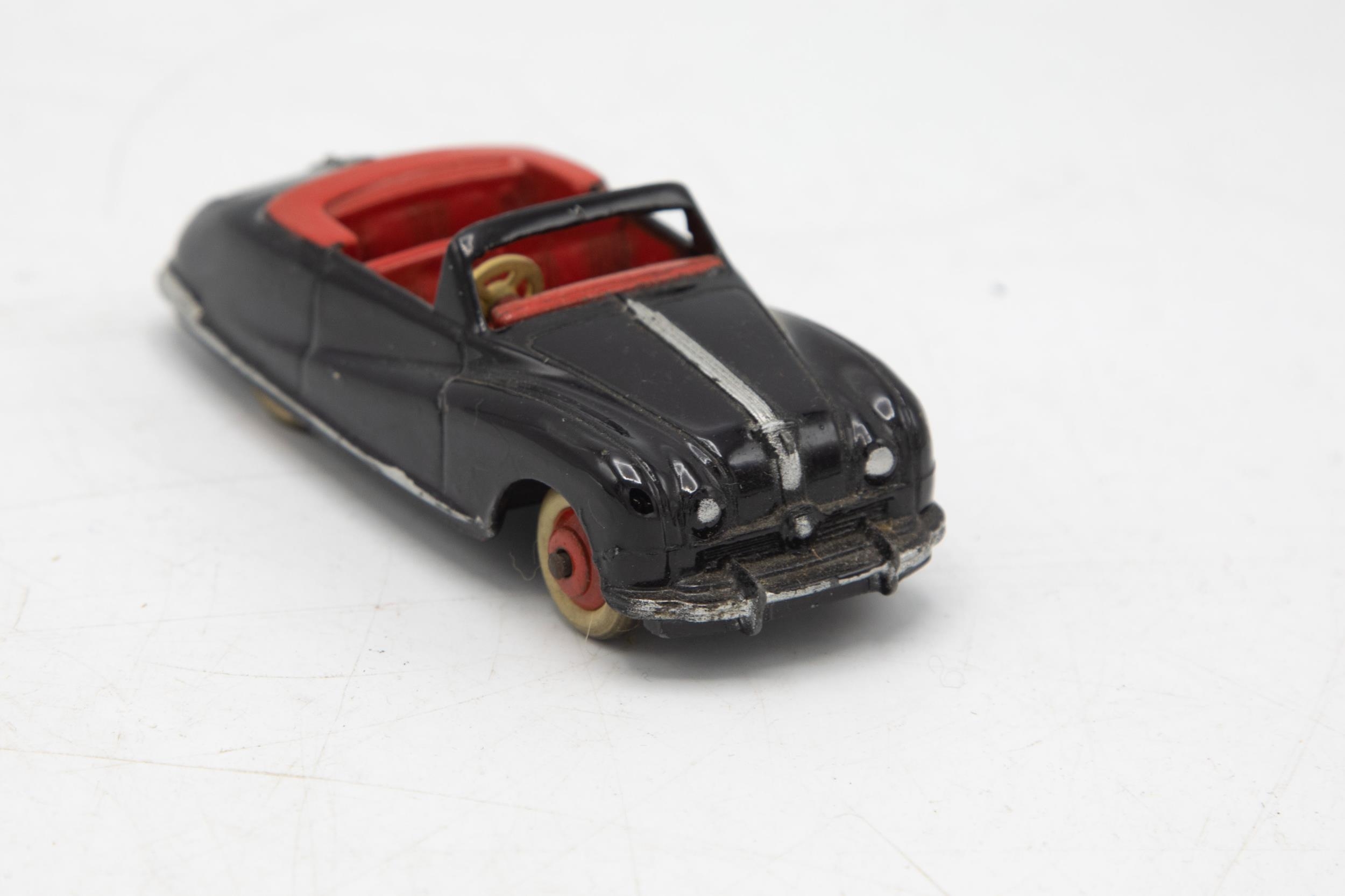 Dinky Toys 106 Austin Atlantic Convertible, black body with red interior, scarce black version of - Image 8 of 9