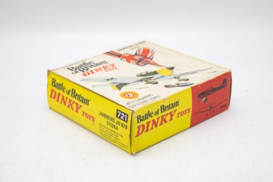 Dinky Toys 721 Junkers Ju 87b Stuka, "Battle of Britain" film, transfers applied, bomb present. - Image 2 of 8