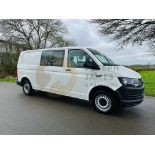 VOLKSWAGEN TRANSPORTER T32 2.0TDI BMT LWB (17 REG) 1 OWNER - AIR CON - EURO 6 - 5 SEATER DUALINER