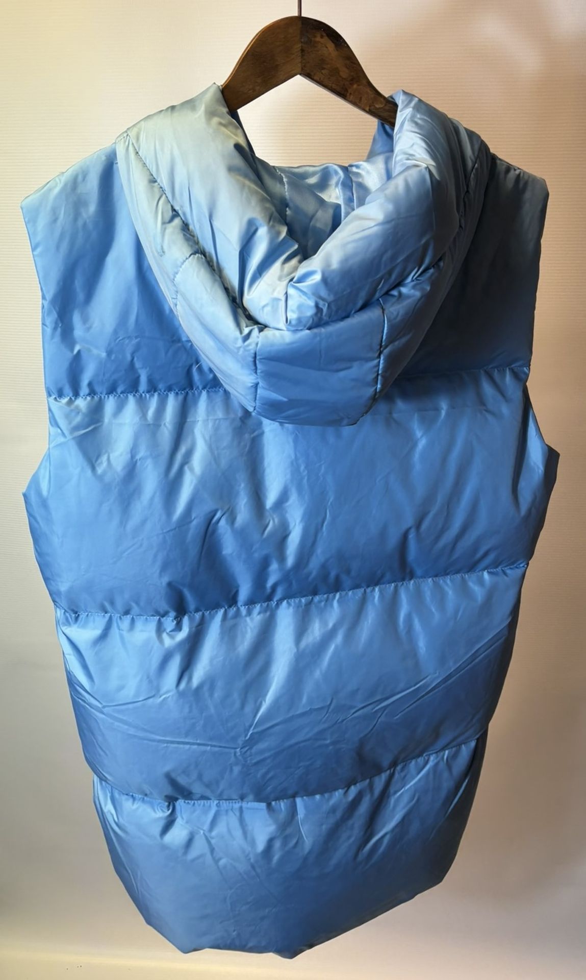 Robin Medium Light Blue Short Vest With Hood, size UK8/EUR 38 - Image 2 of 6