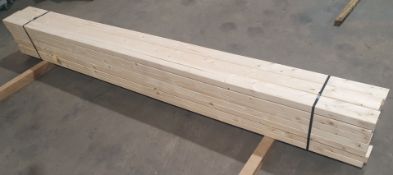 21 x Lengths of C24 Grade Softwood | Size: (L) 300cm x (W) 9.5cm x (H) 4.5cm