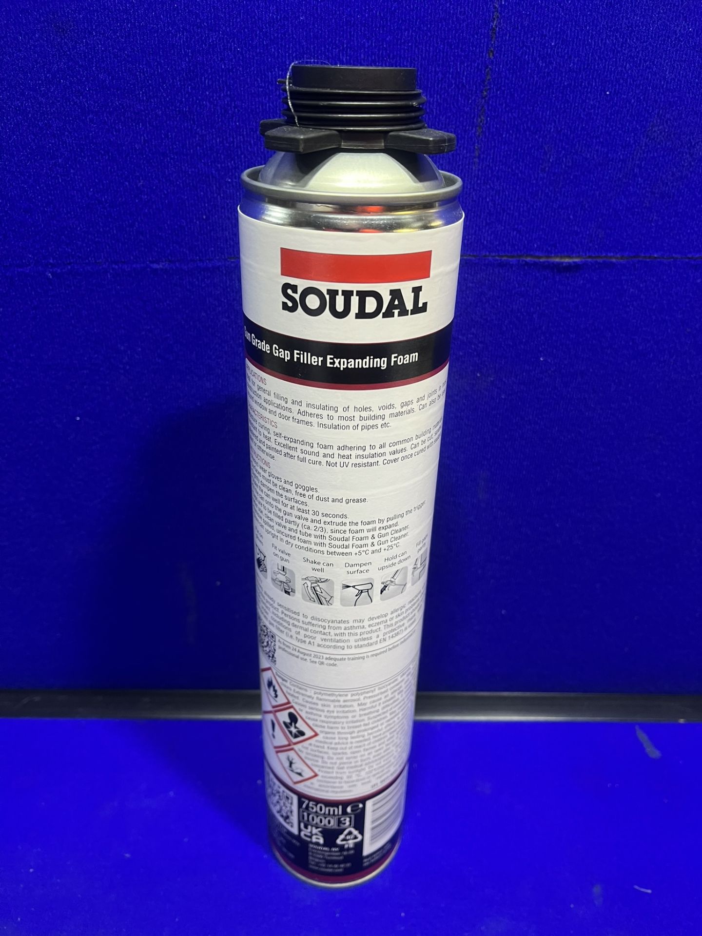 12 x 750ML Cans Of Soudal Gap Filler Expanding Foam - Image 5 of 6
