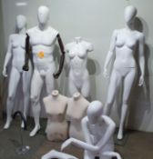 Collection of Mannequins and Accessories as Shown