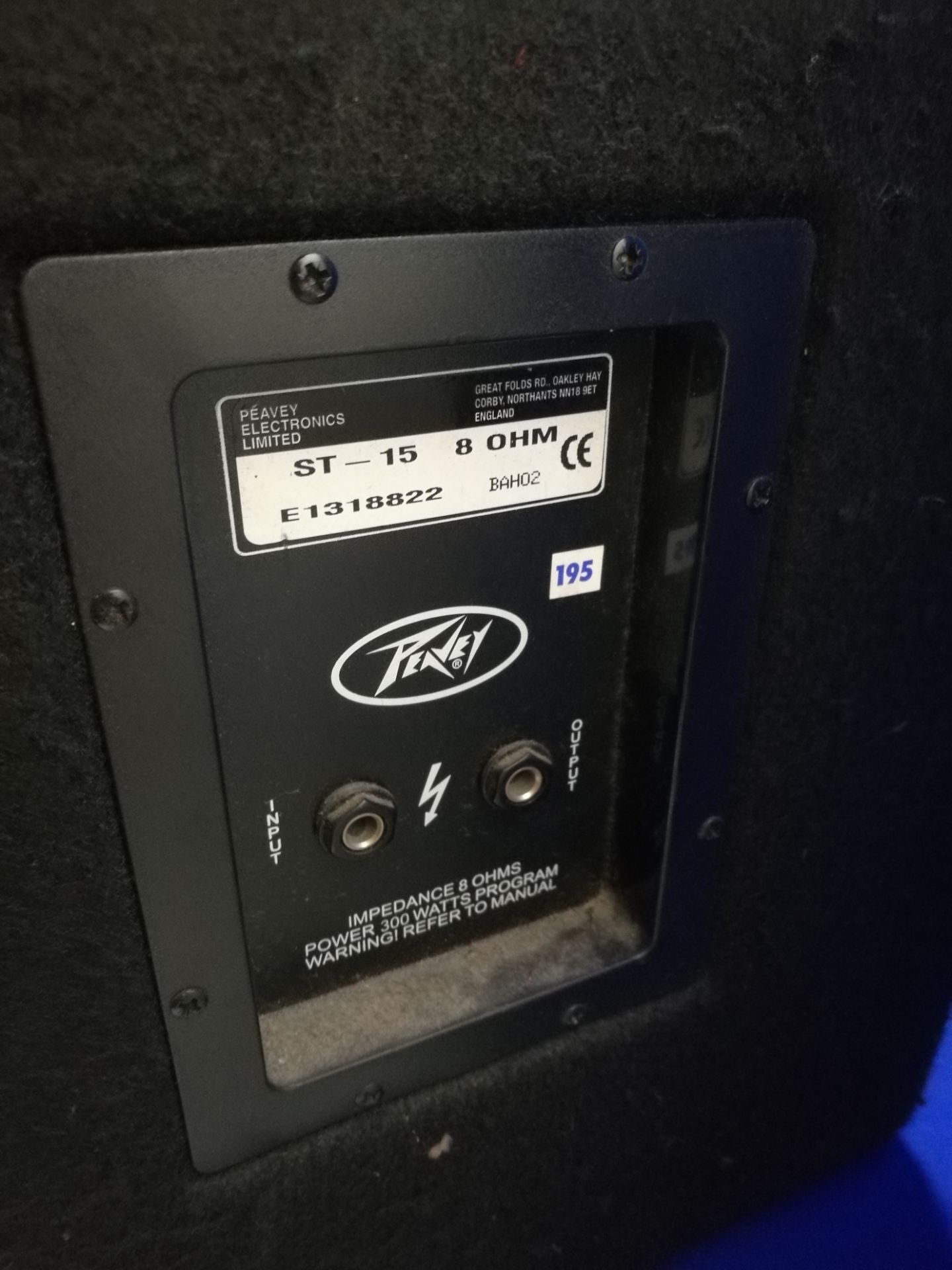 2x Peavey Pro ST15 Passive PA Speakers - Image 2 of 5