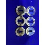 50 x Various Chrome Finish Escutcheons