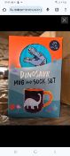 10 x Dinosaur Mug & Sock Set