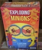 10 x Exploding Minions Card Game