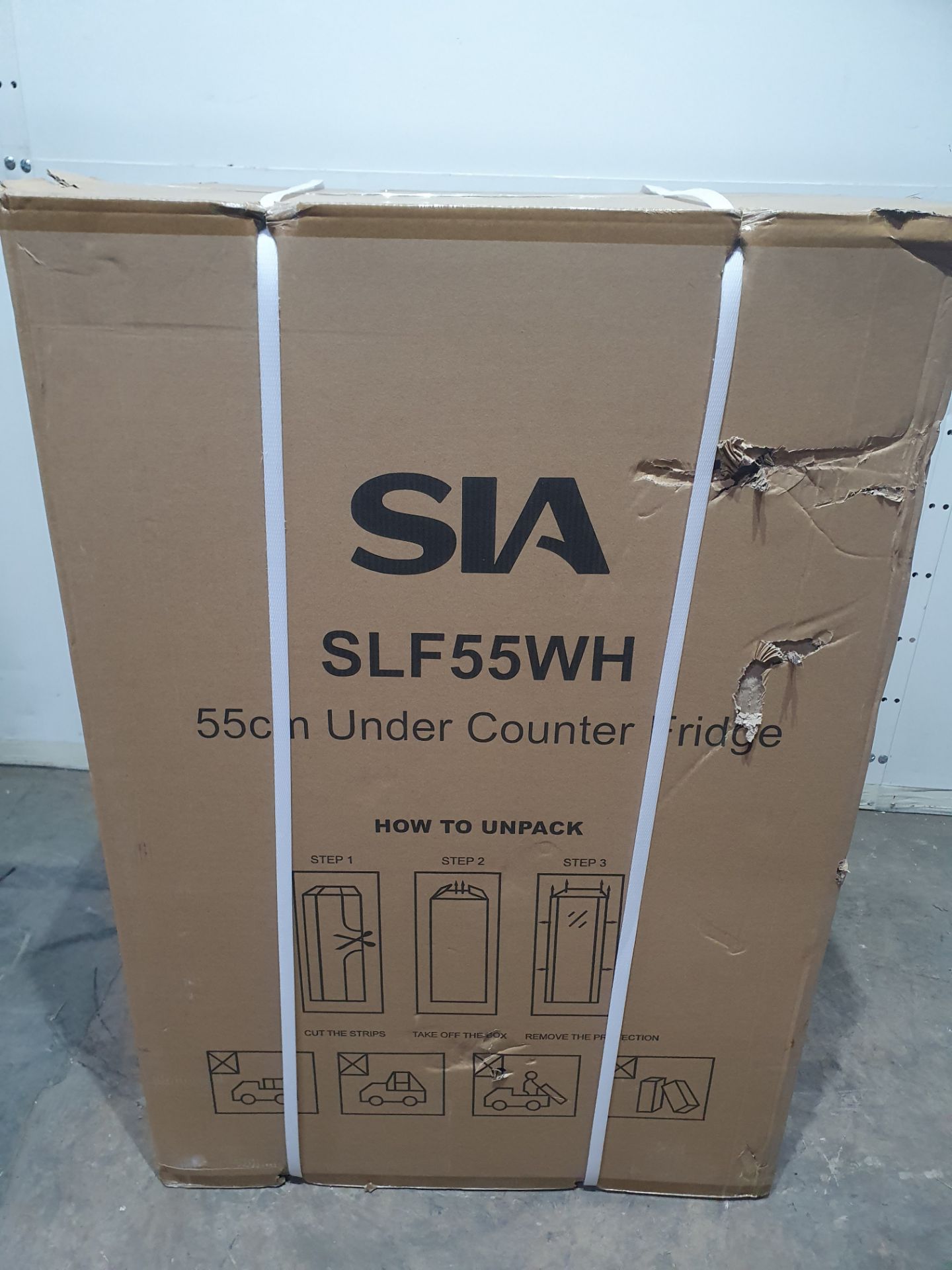 SIA SLF55WH 55cm White Undercounter Larder Fridge - Image 3 of 4