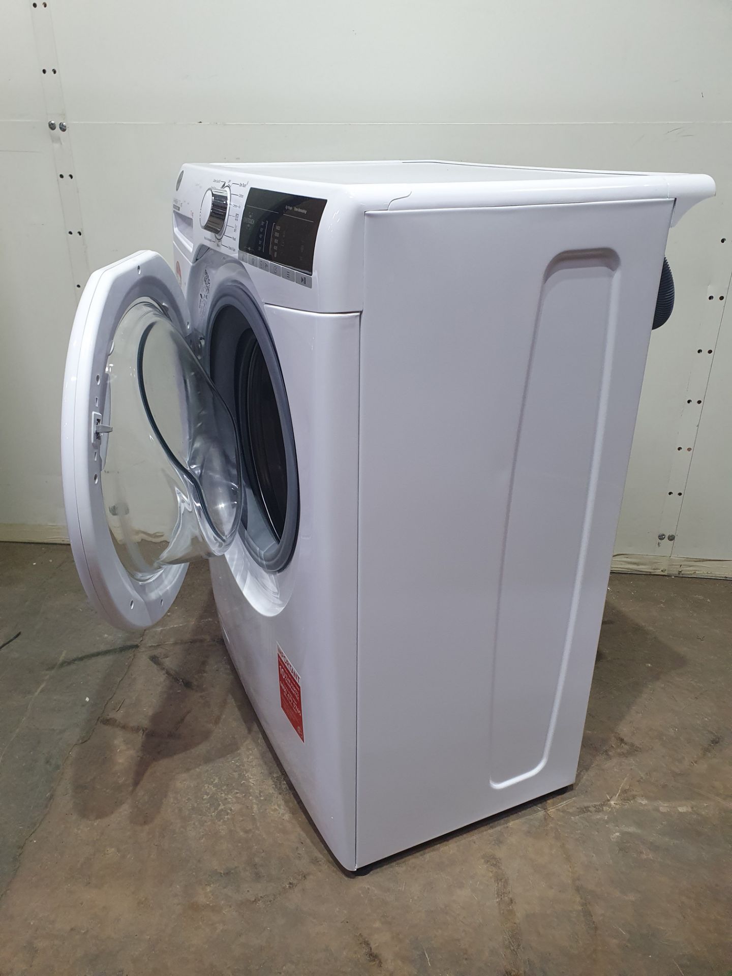 Ex-Display Hoover H3W47TE 7kg 1400 Spin Washing Machine with NFC Connection - White - Image 6 of 7