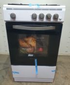 Ex-Display Montpellier MSG50W 50cm Single Cavity Gas Cooker - White