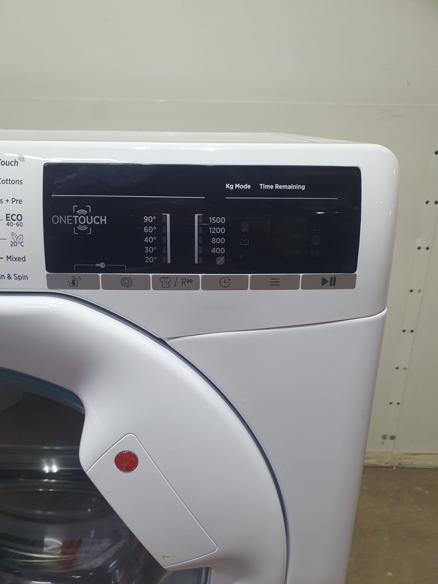 Ex-Display Hoover H3W58TE 8kg 1500 Spin Washing Machine with NFC Connection - White - Bild 4 aus 7