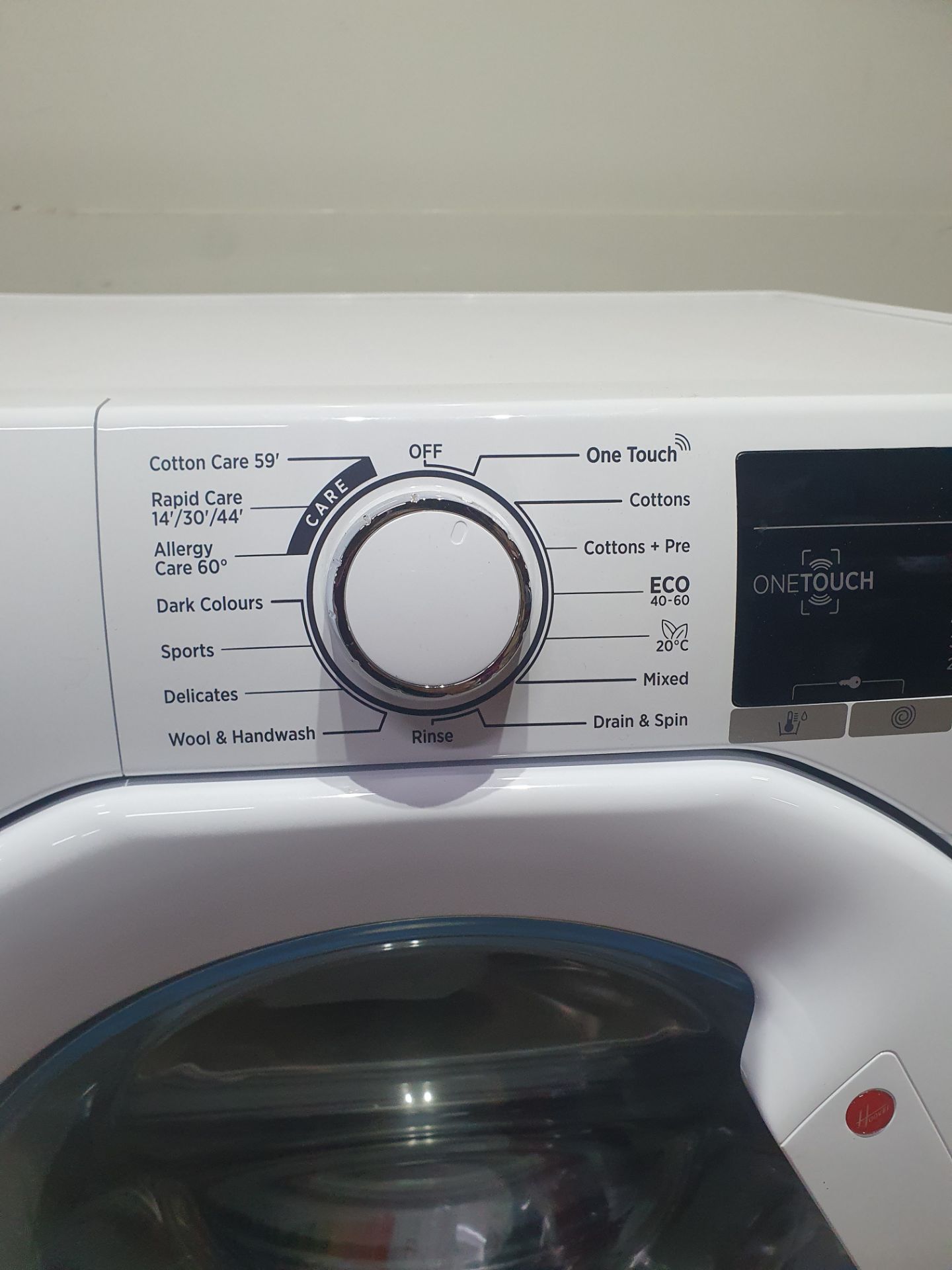 Ex-Display Hoover H3W58TE 8kg 1500 Spin Washing Machine with NFC Connection - White - Bild 3 aus 7