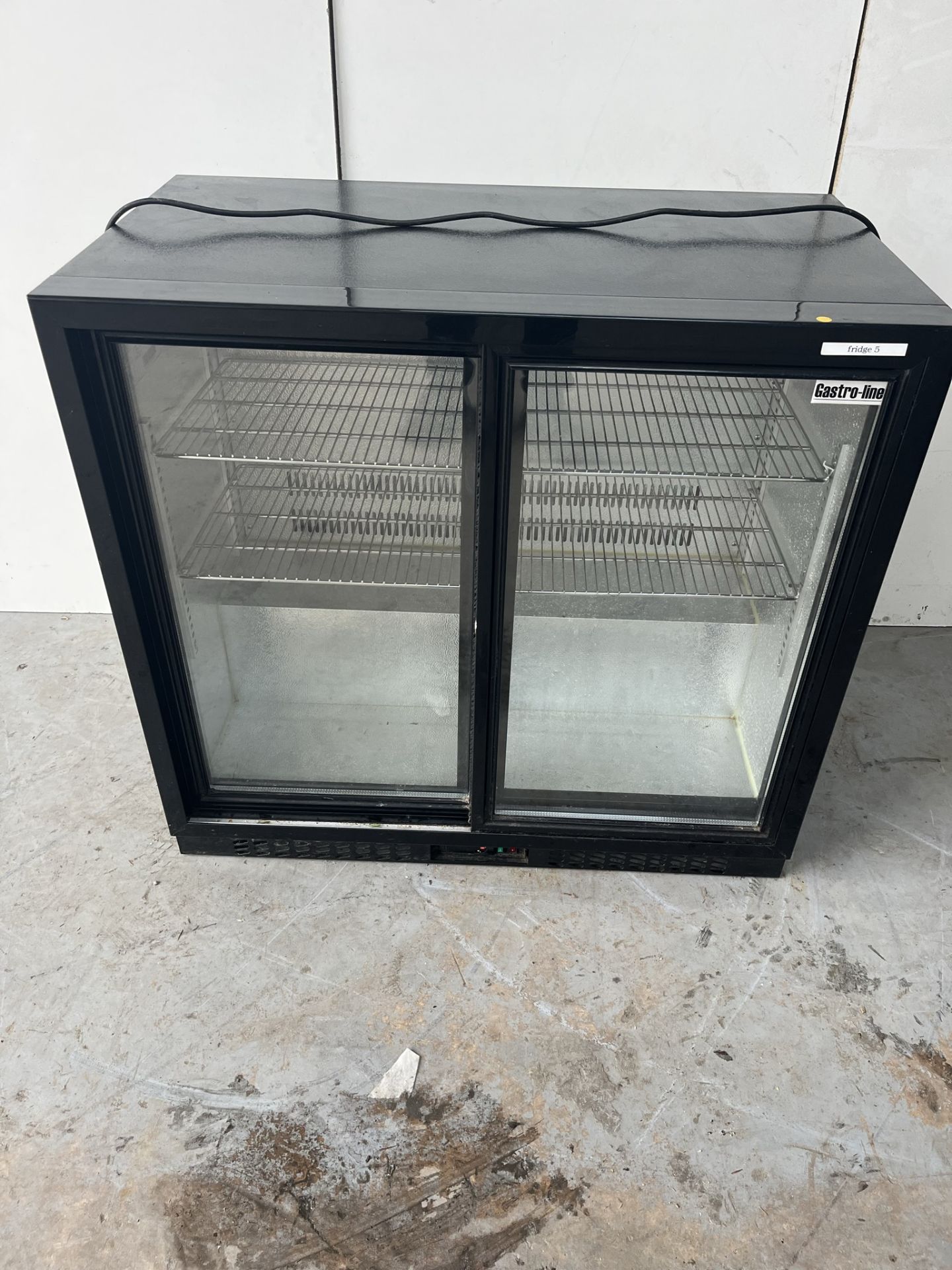 Gastro Line CL-210SC Black 188L Back Bar Double Door Cooler - Image 9 of 16