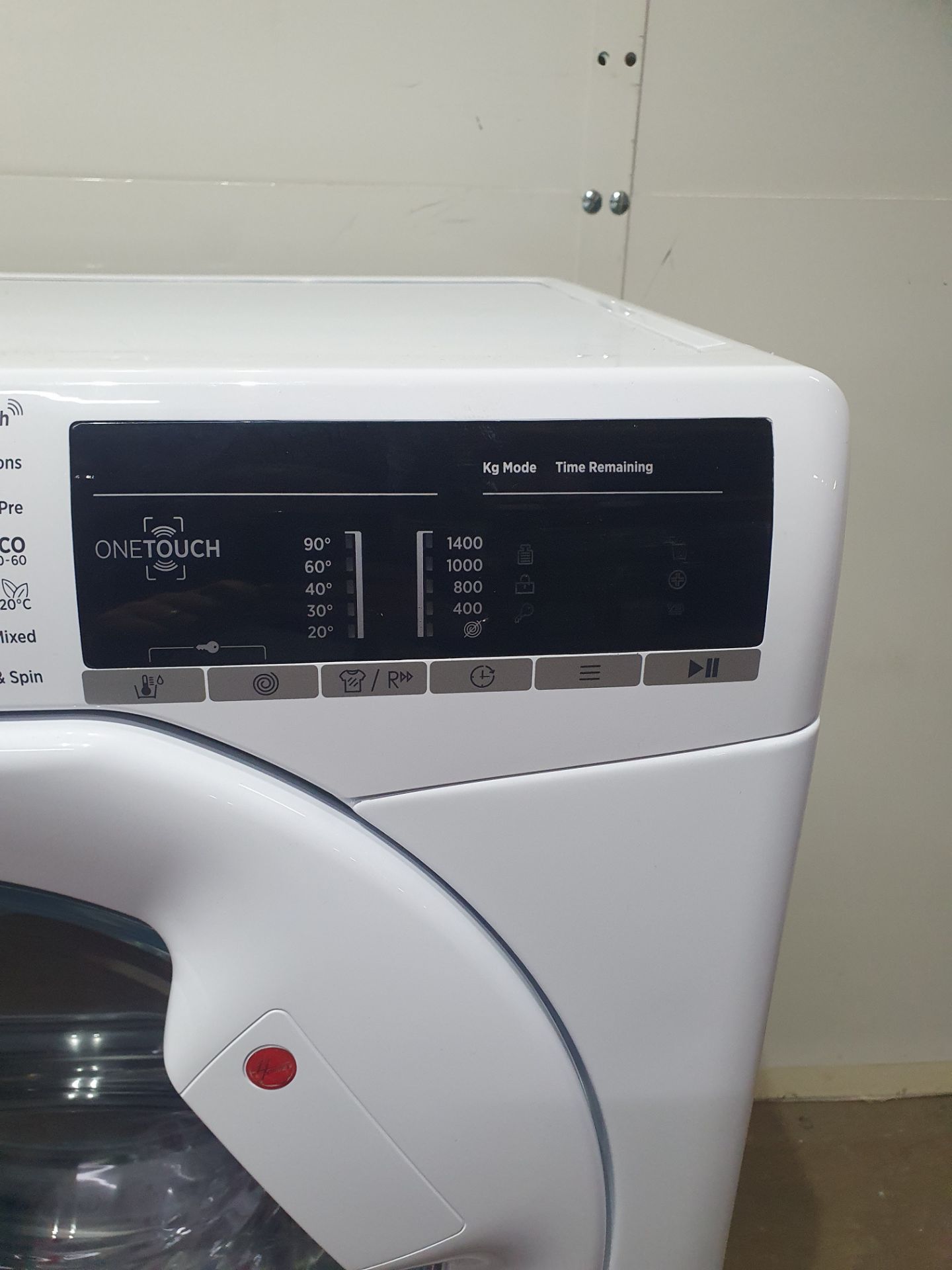 Ex-Display Hoover H3W47TE 7kg 1400 Spin Washing Machine with NFC Connection - White - Image 4 of 7