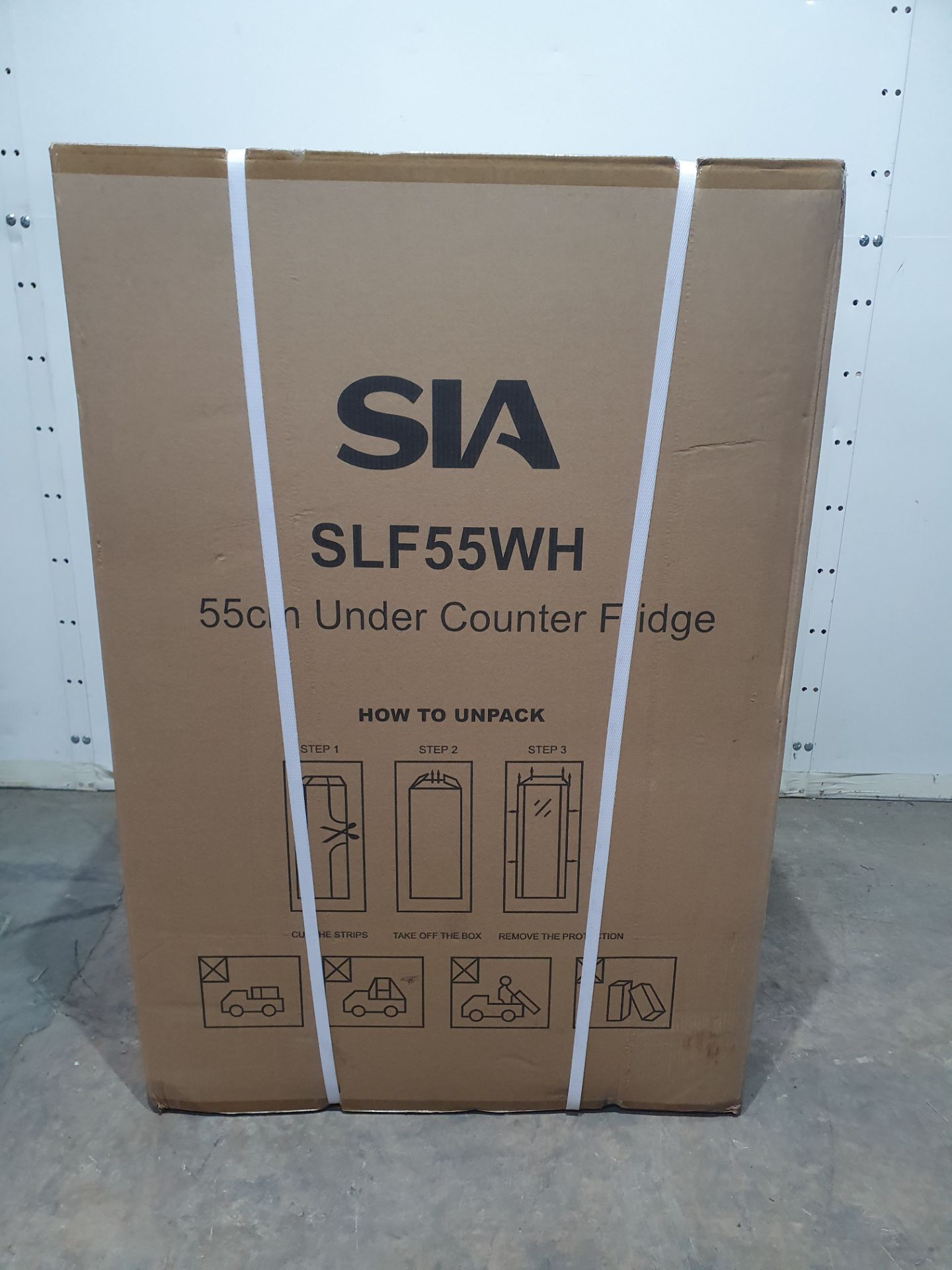 SIA SLF55WH 55cm White Undercounter Larder Fridge