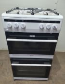 Ex-Display Amica AFG5500WH 50cm Freestanding Gas Double Oven with Gas Hob - White