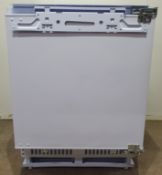 Ex-Display Teknix White Integrated Under Counter Larder 133L