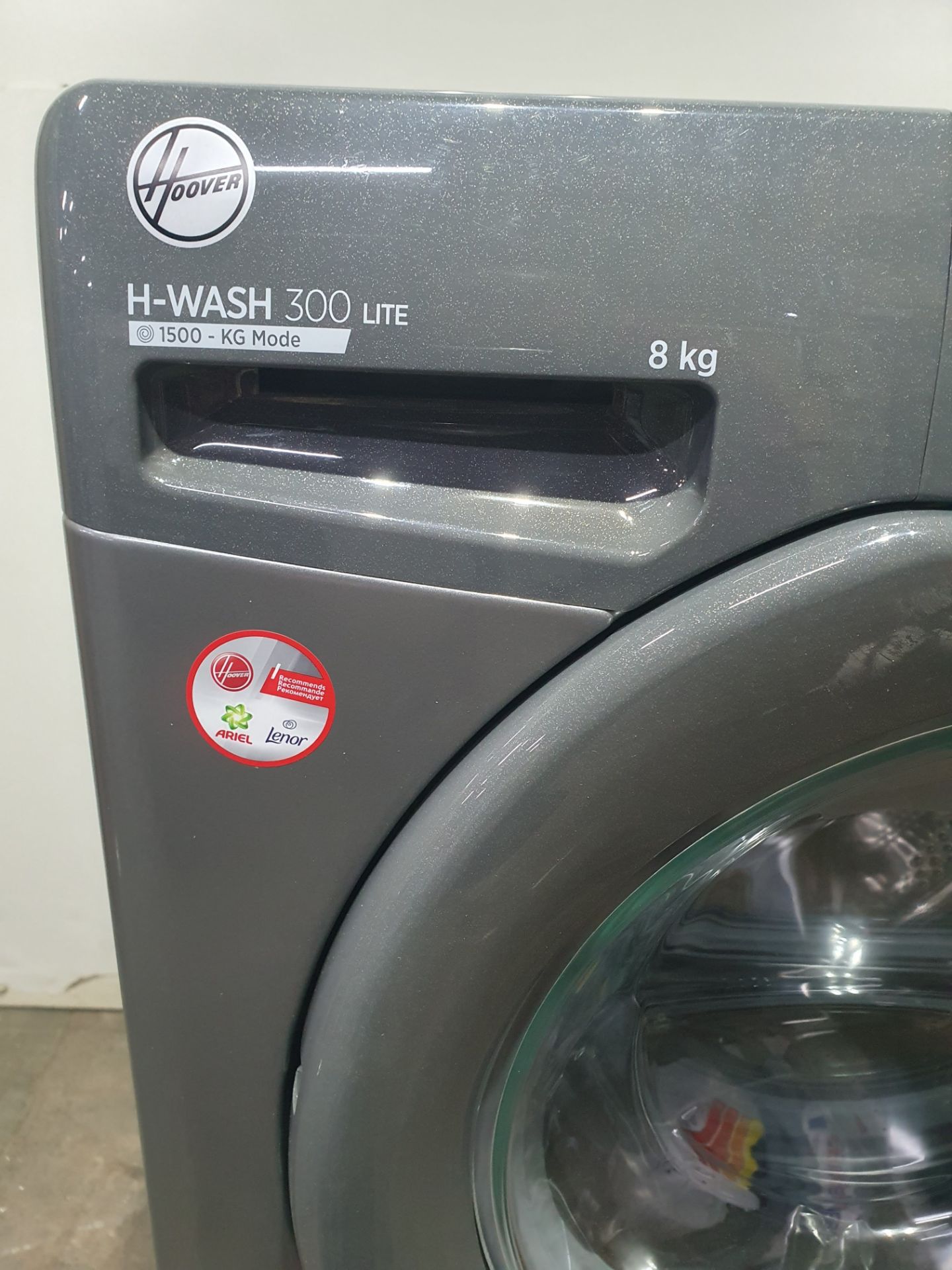 Ex-Display Hoover H3W58TGGE/-80 8kg 1500rpm Washing Machine - Graphite - Bild 2 aus 9