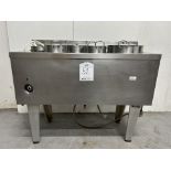 STAINLESS STEEL CHARLES SIMMONDS 5 PAN COMMERCIAL BAIN MARIE | 110.5CM X 47CM X 93.5CM