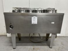 STAINLESS STEEL CHARLES SIMMONDS 5 PAN COMMERCIAL BAIN MARIE | 110.5CM X 47CM X 93.5CM
