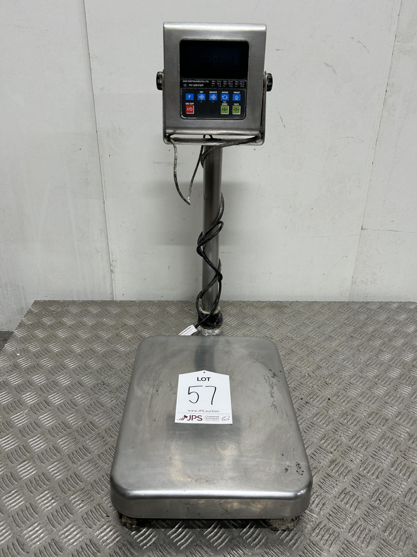 A&D INSTRUMENTS HV-60KVWP WATERPROOF DIGITAL PLATFORM SCALE