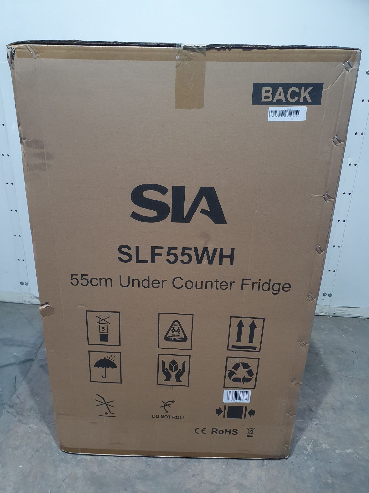 SIA SLF55WH 55cm White Undercounter Larder Fridge - Image 4 of 4