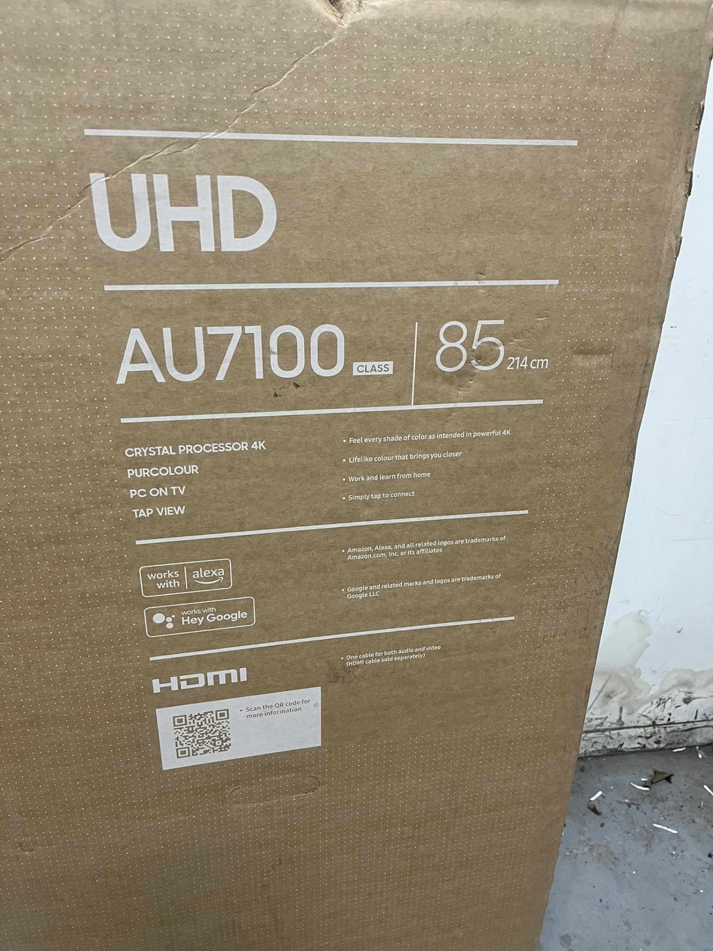 Samsung AU7100 85'' Smart 4K Ultra HD HDR LED TV - Image 5 of 7