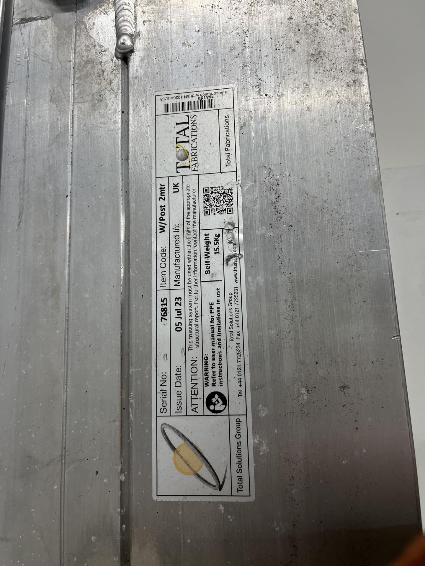 7 x Total Solutions OV Wind Post Bottom Section with Base Piece - Image 4 of 4