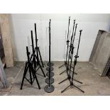 12 x Various Microphone Stands - As Pictured