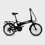 Folding Step-Through E-Bike VISLA Foldie20, 250W Pedal Assist - Black | RRP £1,299