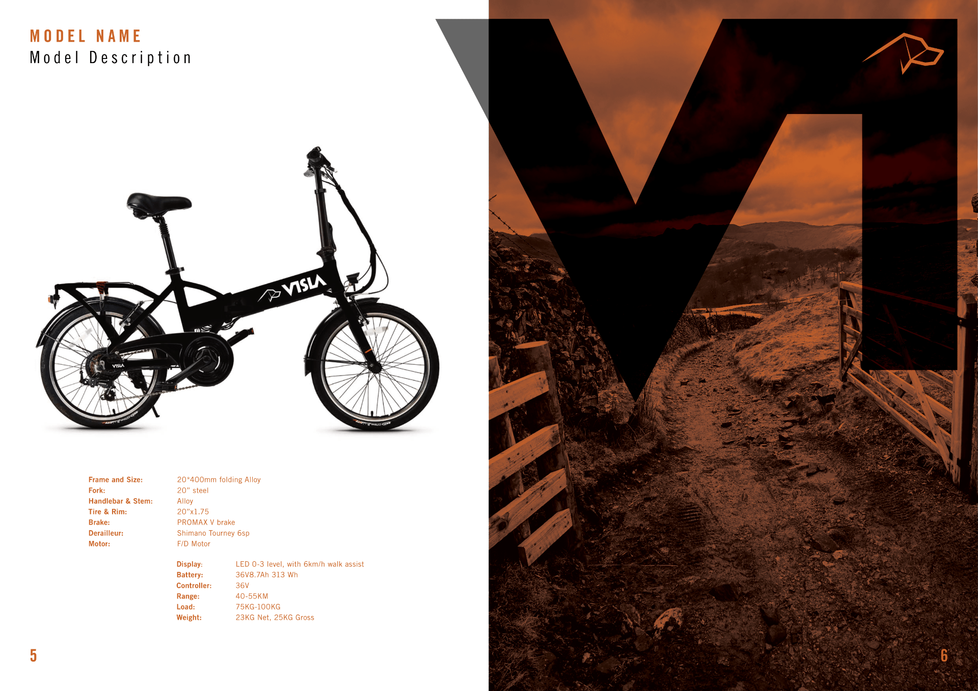 Folding Step-Through E-Bike VISLA Foldie20, 250W Pedal Assist - Black | RRP £1,299 - Bild 2 aus 3