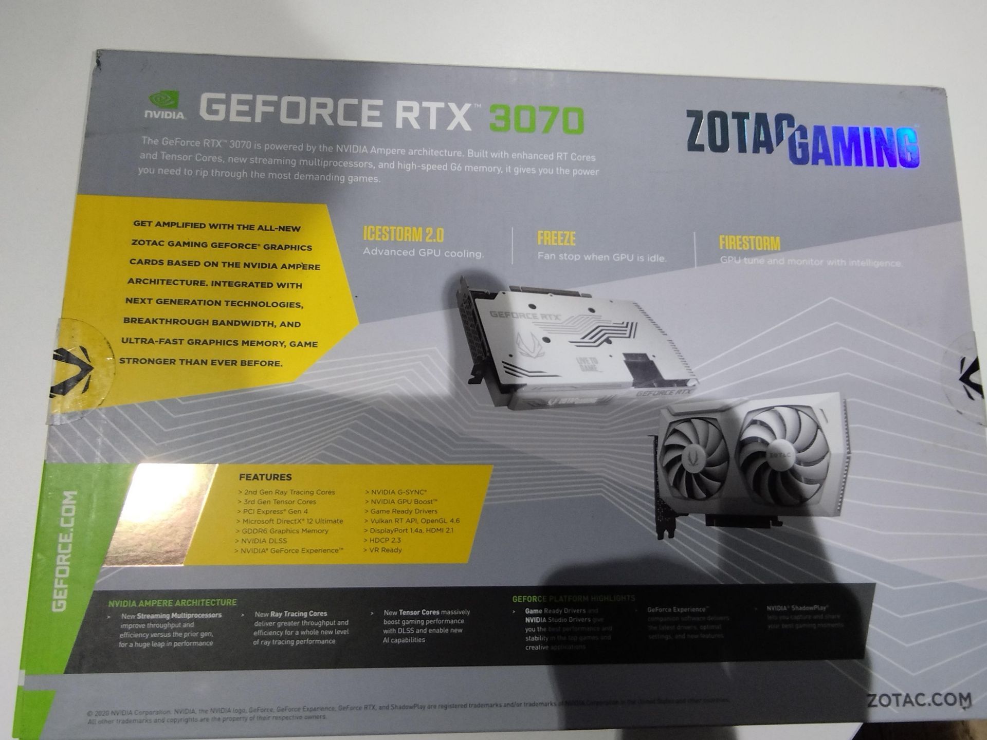 Nvidia GeForce RTX 3070 Graphics Card - Image 2 of 4