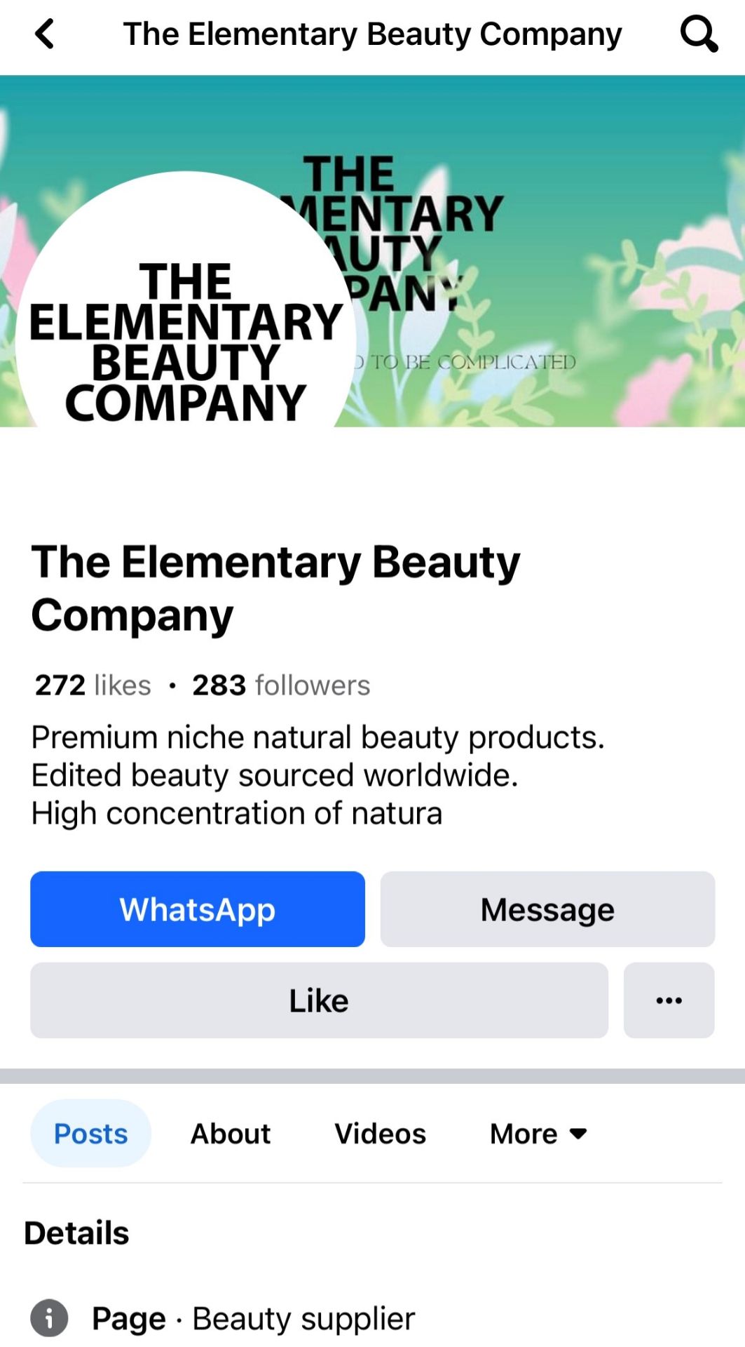 Stock, Customer & Supplier List, Website/Domain Name of 'The Elementary Beauty Company' - Bild 5 aus 6