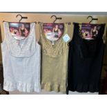 16 x Women's Seamless Tops In Black/White/Beige As Seen In Photos