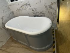 Ex-Display Freestanding Bath w/Grey Panelling