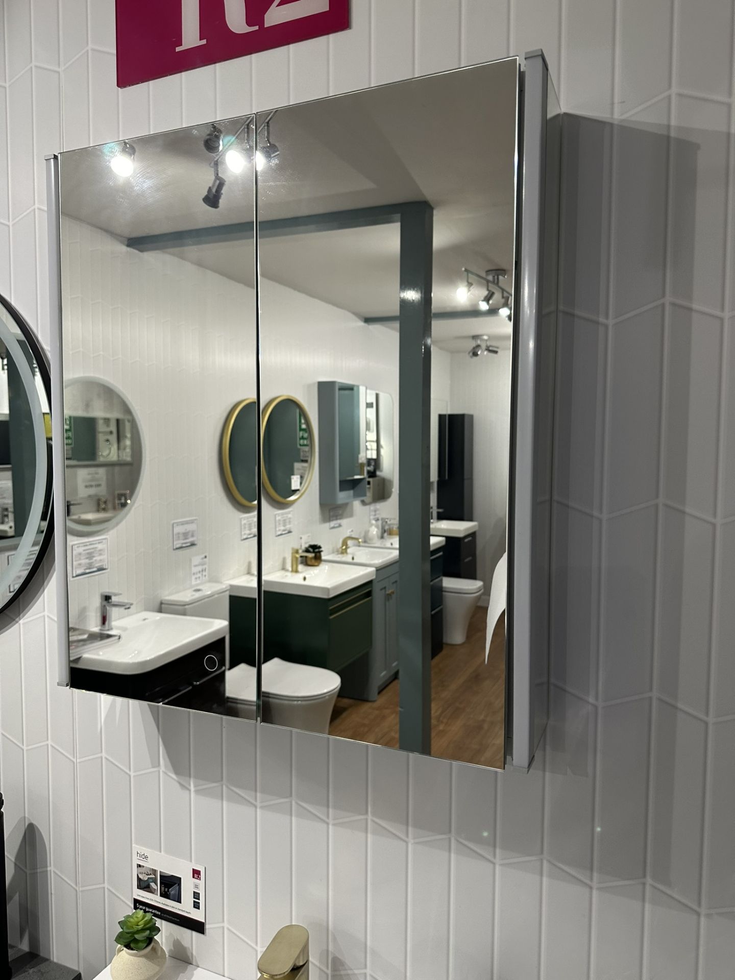 Ex-Display Vanity Set with Mirrored Cabinet - Image 3 of 4