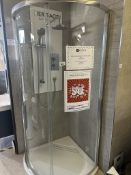 Ex-Display Kudos Curved 900 Quadrant Shower Enclosure w/ High Gloss Tray & Waste
