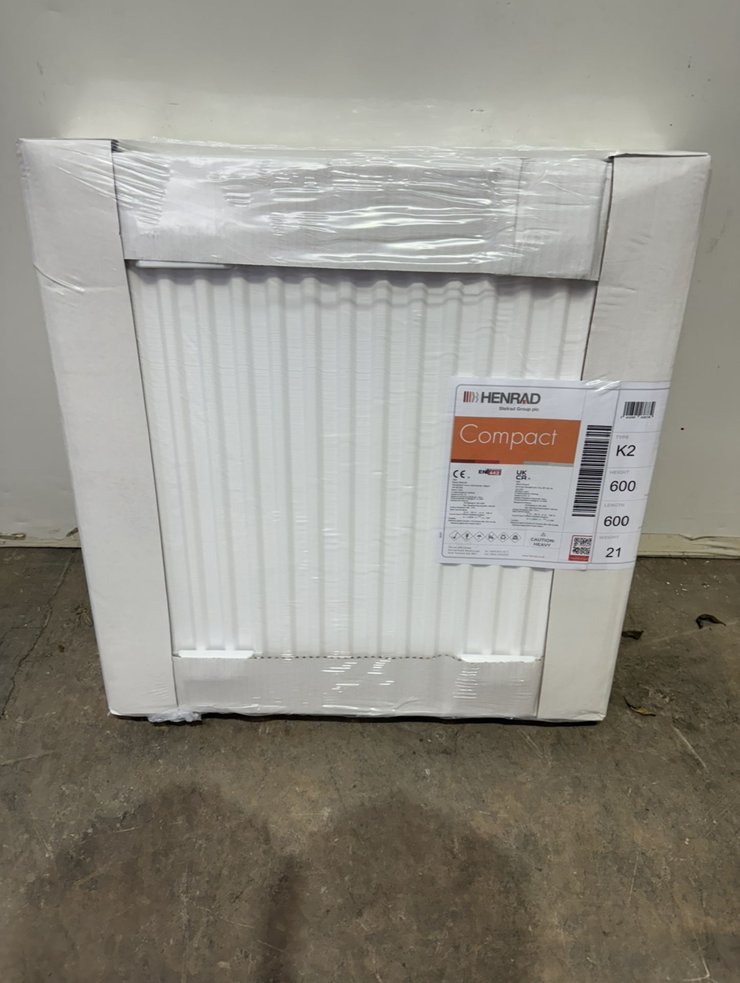 Henrad 600x600 Compact Type 22 Double Convector Radiator