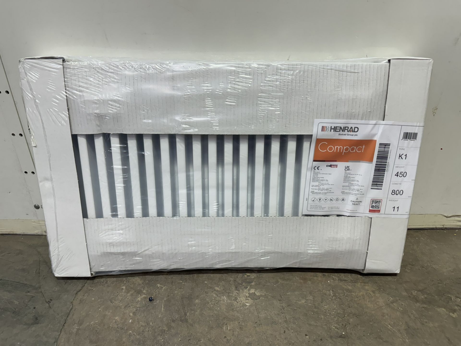 Henrad 450x800 Compact Type 11 Single Convector Radiator