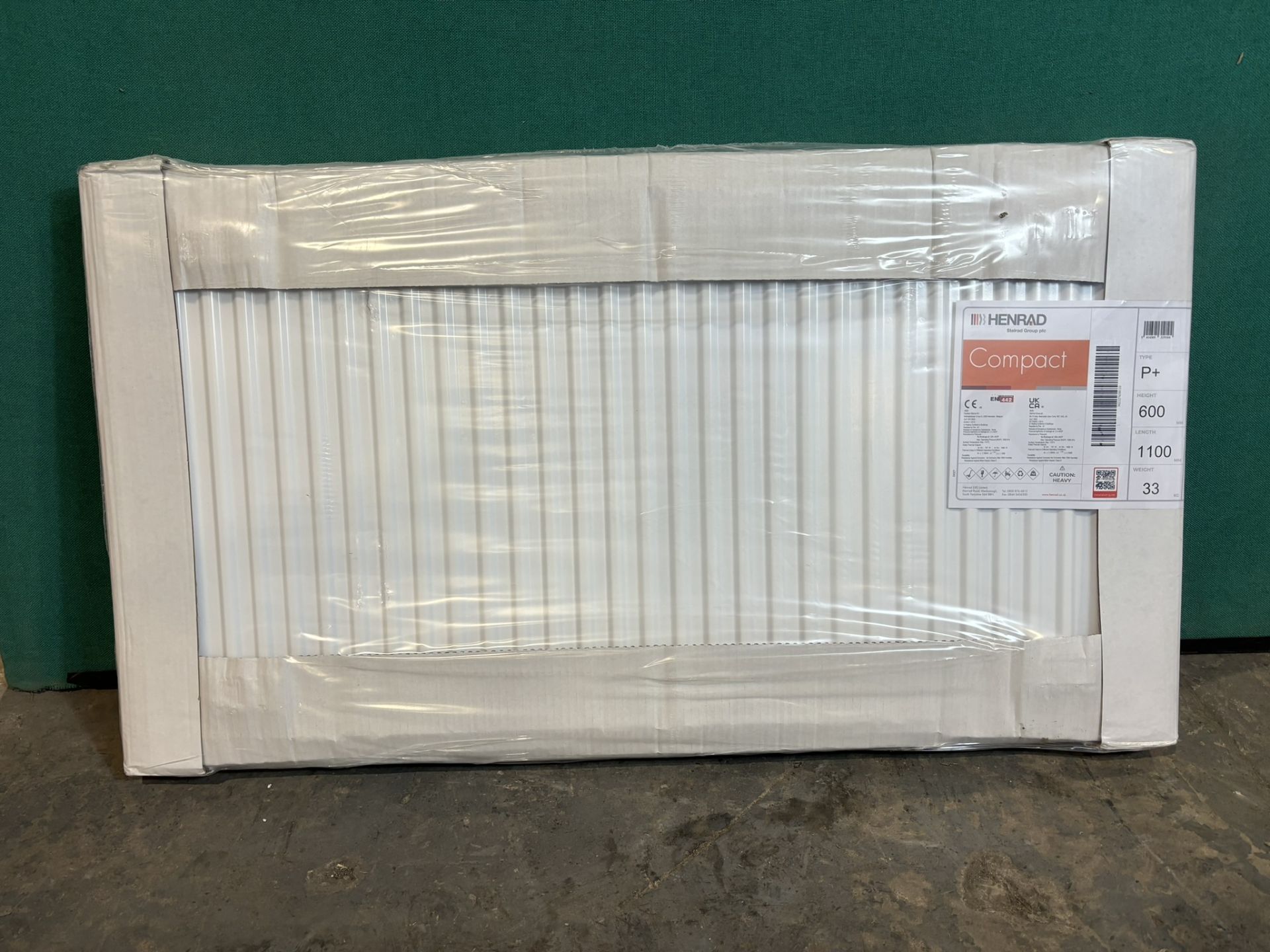 Henrad Compact 600x1100 Type 21 Double Panel Plus Single Convector Radiator