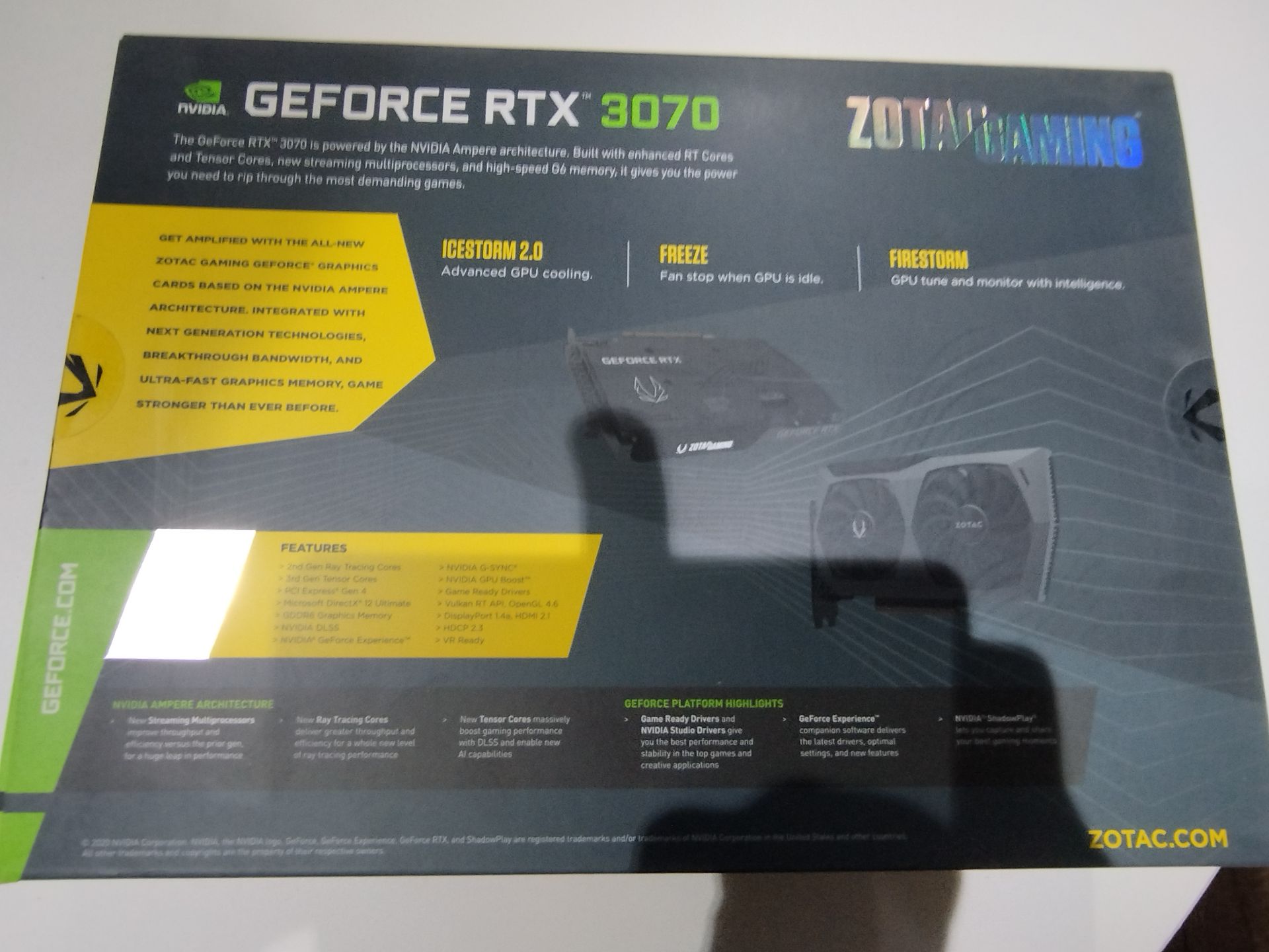 Nvidia GeForce RTX 3070 Graphics Card - Used - PLEASE SEE PHOTOS - Image 2 of 8