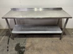 1680mm Stainless steel Commercial Catering Table With Bottom Shelf
